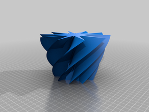 mon personnalisés double conique vase personnalisé 3d print model - Mito3D