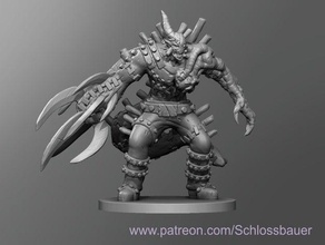 teuflische Fleisch-golem dnd dungeons dragons tabletop 3d print model - Mito3D