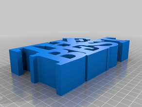 mi personalizados variable palabra escultura personalizado 3d print model - Mito3D