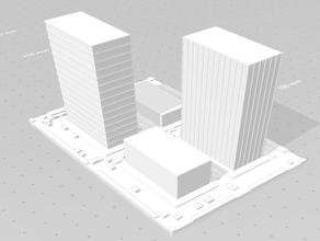 generative city architecture customizer skyscraper 3d print model - Mito3D