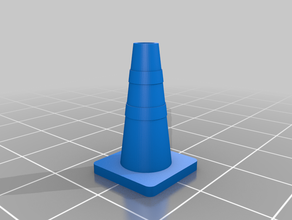 traffic cone miniature scenery scatter terrain wargame wargaming 3d print model - Mito3D