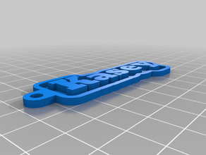 mi tecla personalizada de la cadena su nombre personal personalizado 3d print model - Mito3D
