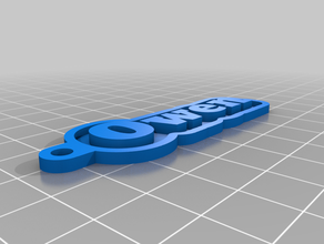 la mia chiave personalizzata catena il vostro nome personale su misura 3d print model - Mito3D