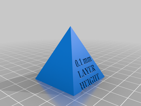 layer height examples 3d print model - Mito3D