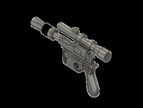dl-44 blaster dl44 gun han solo laser star wars 3d print model - Mito3D