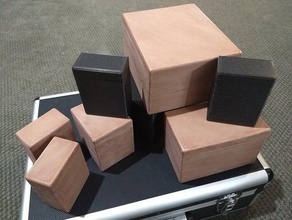 la singularidad de las cajas modulares juego del sistema almacenamiento 3d print model - Mito3D