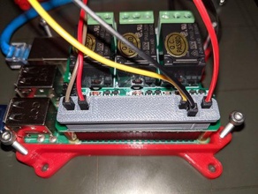 personalizzabile intestazione di pin copertura del ponticello cut-out customizer gpio lampone raspberry pi 3d print model - Mito3D