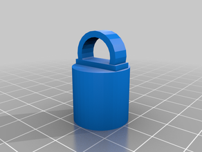 chapstick cap cover keyring holder keychain 3d print model - Mito3D
