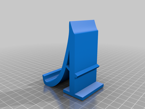 letter mobile stand phone tablet 3d print model - Mito3D