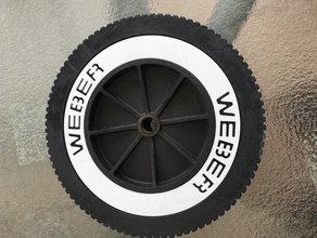 weber kettle wheel insert bbq grill 3d print model - Mito3D