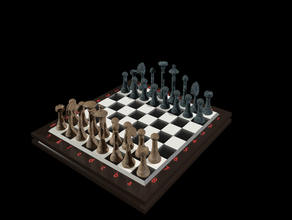 Schach Schach-set 3d print model - Mito3D