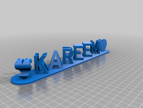 kareem shaheena kundengebundene 3d print model - Mito3D