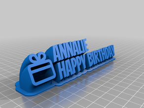 my customized sweeping 2-line name plate text 3d print model - Mito3D