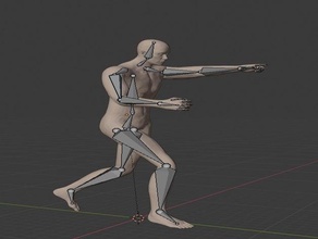 rigged human male makehuman 3d print model - Mito3D