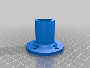meu personalizados flange do tubo personalizado 3d print model - Mito3D