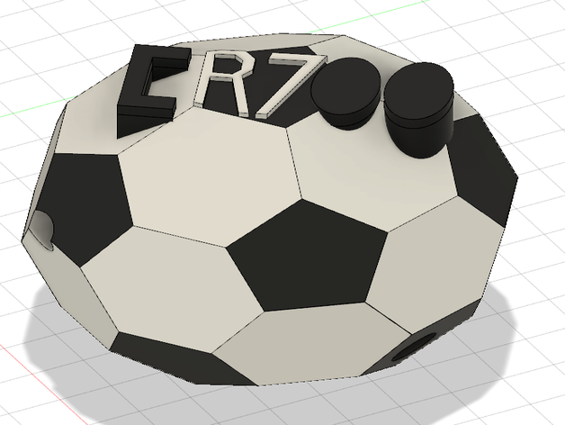 group art project soccer ball cr7 3D print model - Mito3D