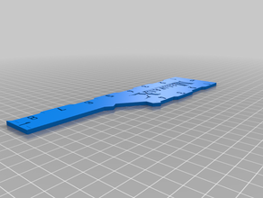 measuring template malifaux measure measurement tool ruler 3d print model - Mito3D