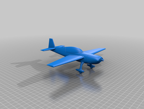 extra 300 airplane merged one part 3d print model - Mito3D