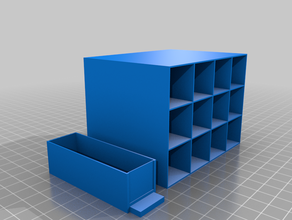 personnalisé boîte de rangement à tiroirs 3d print model - Mito3D