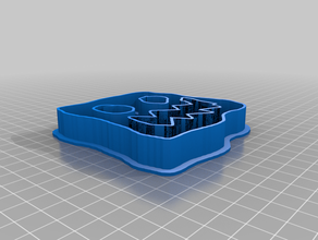 mon personnalisés monstre cookie cutter customizer personnalisé 3d print model - Mito3D