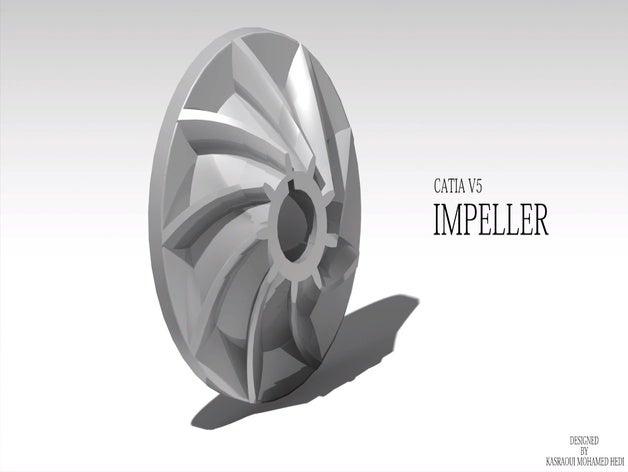 impeller fan 3D print model - Mito3D