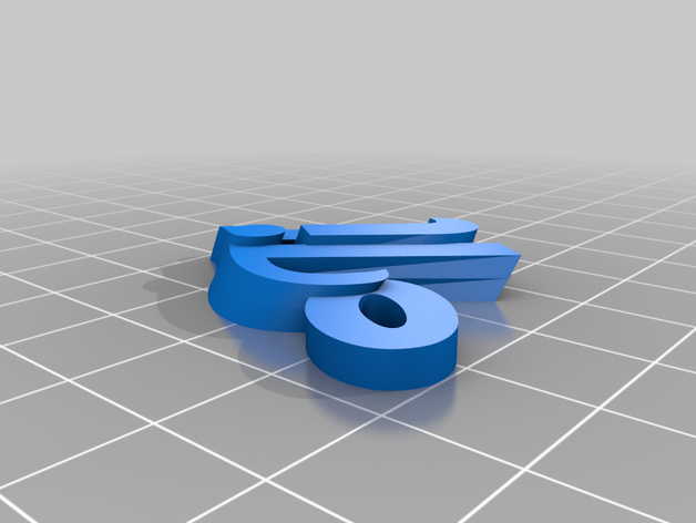 porte-clés til personnalisé 3D print model - Mito3D