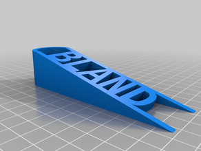 mi personalizar el tope de la puerta personalizado 3d print model - Mito3D