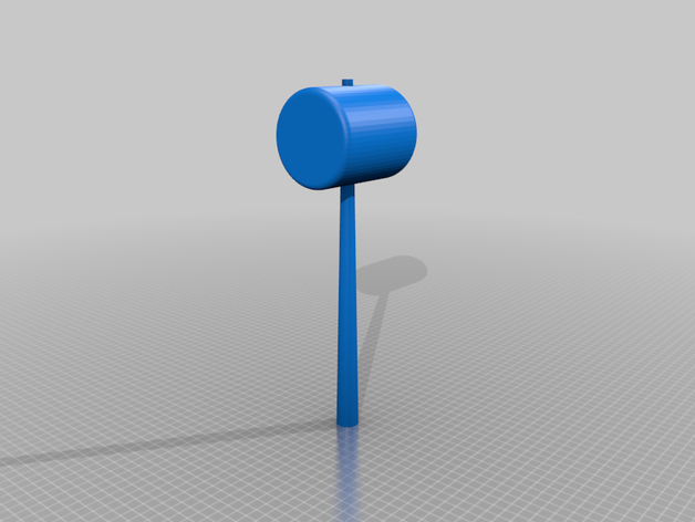 mi maglio cartone animato eustace bagge il martello mallet toon 3D print model - Mito3D