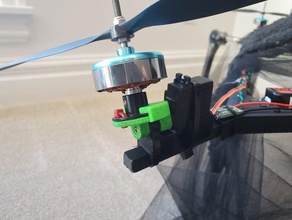 tricopter parts tilt mechanism drone engineering rc car 3d print model - Mito3D
