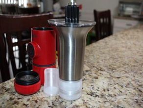 gefu lorenzo broyeur nanopresso de la coupe du adoptor café moulin à machine sabotage espresso wacaco 3d print model - Mito3D