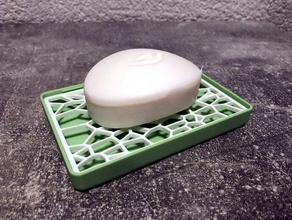 geometric soap holder remix bathroom 3d print model - Mito3D
