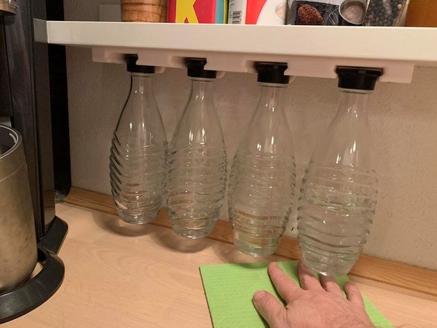 sodastream bouteille support de flasche halterung utile 3D print model - Mito3D