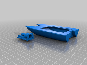 water jet boat rc 3d print model - Mito3D