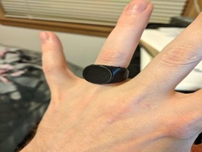 vide d'anneau plat de l'anneau 3d print model - Mito3D