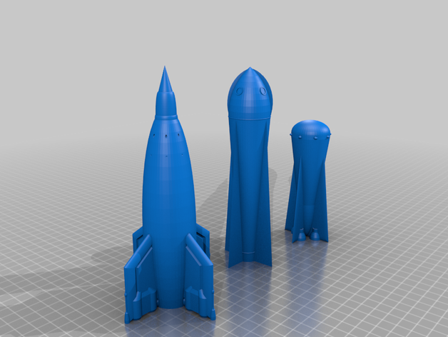 razzo raccolta 07 razzi 3D print model - Mito3D