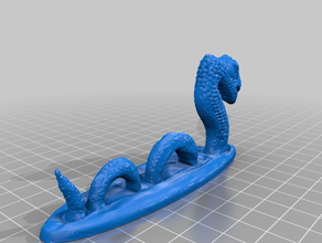 monstruo del lago ness la criatura monster escultura mar 3d print model - Mito3D