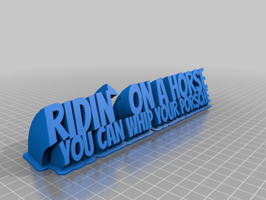 old town road sweeping nameplate customized 3d print model - Mito3D
