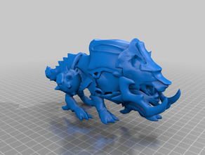 loup guerre world Of warcraft horde 3d print model - Mito3D
