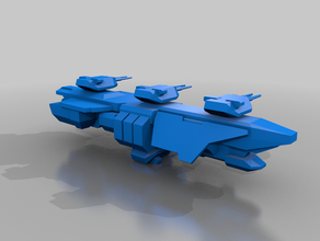 fire cannon destroyer alos empire fairy homeworld 3d print model - Mito3D