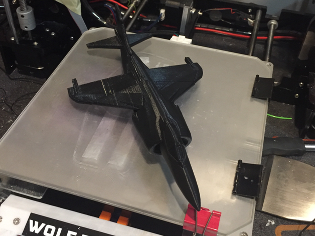 hawker siddeley harrier jump jet 3D print model - Mito3D