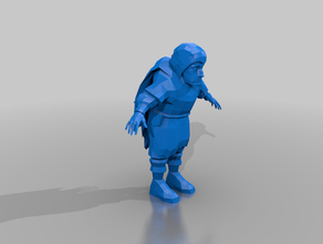 mordheim dreg - t-model le nécromancien les morts-vivants 3d print model - Mito3D