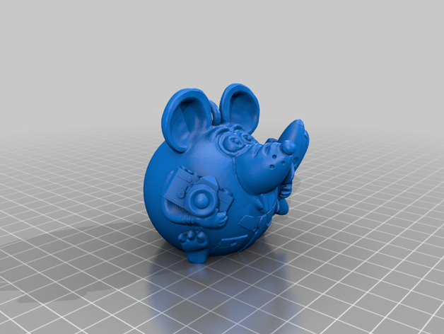 ratón piloto técnico el 3D print model - Mito3D