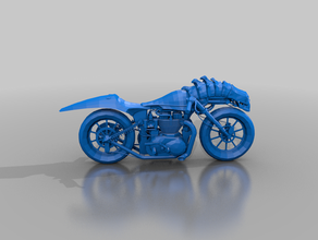 Kultisten bike - underhiver chaos inquisimunda necromunda tnt 3d print model - Mito3D