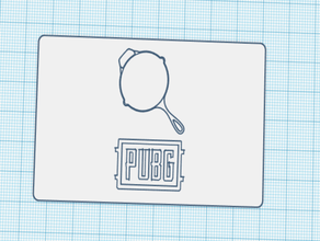 pubg-card 3d print model - Mito3D