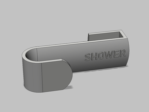 a porta do chuveiro gancho 3d print model - Mito3D