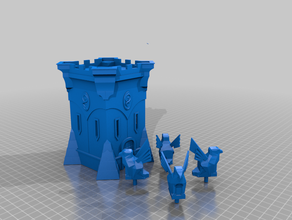 daern's instant fortress griffons unattached dd daerns dnd miniature prop dungeon magic items 3d print model - Mito3D