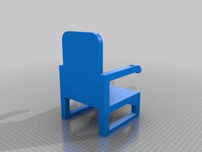 american girl doll airplane seat 3d print model - Mito3D