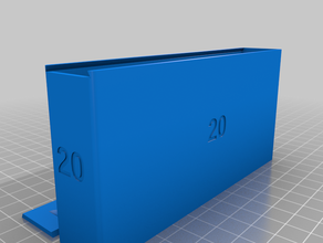 20mm caixa prego personalizado 3d print model - Mito3D