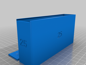 25mm nail box kundengebundene 3d print model - Mito3D
