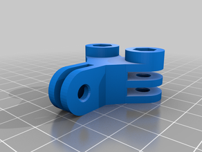 go-pro doubel de montage gopro 3d print model - Mito3D